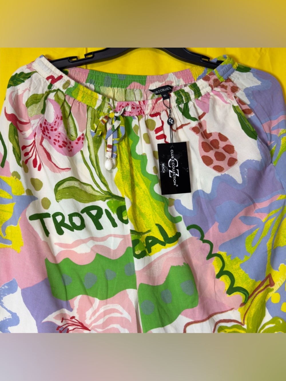 Tropical Wide-Leg Printed Pants - Pink Multi - Picture 5 of 12